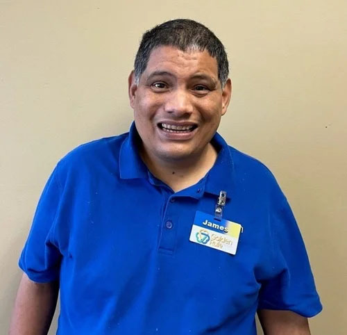 James Bailes, team member at Golden Rule Industries, smiling portrait